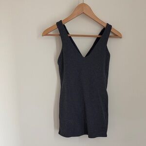 ALO Yoga Navy V-Neck Tank Top